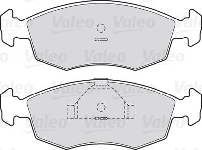 Valeo 301335 - Brake Pad Set, disc brake autospares.lv