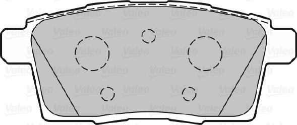 Valeo 301336 - Brake Pad Set, disc brake autospares.lv