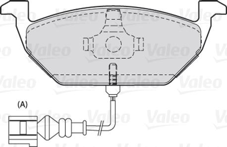 Valeo 301332 - Brake Pad Set, disc brake autospares.lv