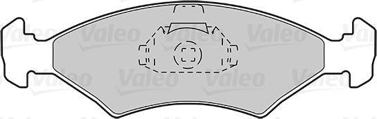 Valeo 301212 - Brake Pad Set, disc brake autospares.lv