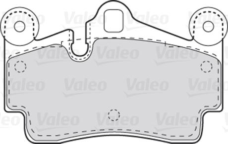 Valeo 670770 - Brake Pad Set, disc brake autospares.lv