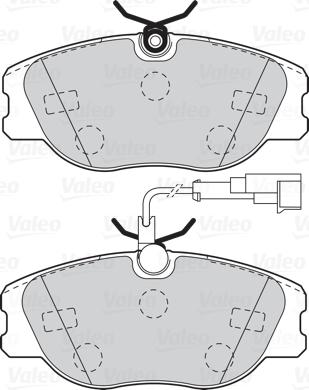 Valeo 302091 - Brake Pad Set, disc brake autospares.lv