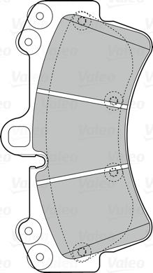 Valeo 302043 - Brake Pad Set, disc brake autospares.lv