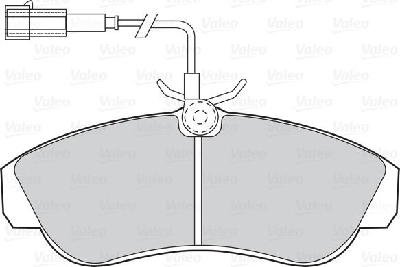 Valeo 302061 - Brake Pad Set, disc brake autospares.lv