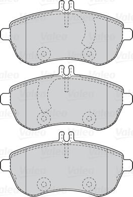 Valeo 302088 - Brake Pad Set, disc brake autospares.lv