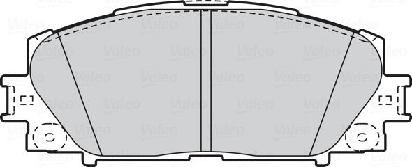 Valeo 302076 - Brake Pad Set, disc brake autospares.lv