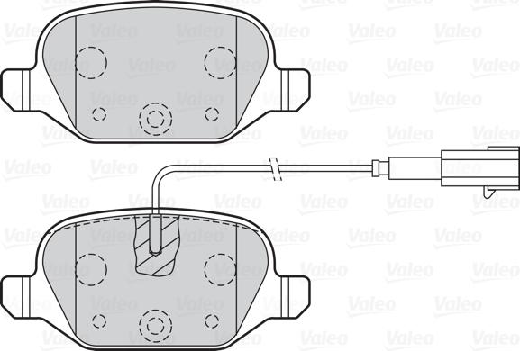 Valeo 302141 - Brake Pad Set, disc brake autospares.lv