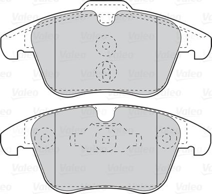 Valeo 302124 - Brake Pad Set, disc brake autospares.lv