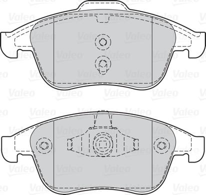 Valeo 302128 - Brake Pad Set, disc brake autospares.lv