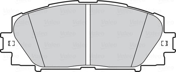 Valeo 302334 - Brake Pad Set, disc brake autospares.lv