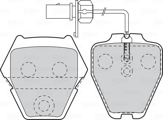 Valeo 302333 - Brake Pad Set, disc brake autospares.lv