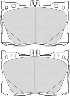 Valeo 302297 - Brake Pad Set, disc brake autospares.lv