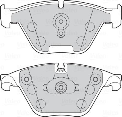 Valeo 302273 - Brake Pad Set, disc brake autospares.lv