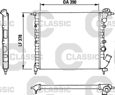 Valeo 316655 - Radiator, engine cooling autospares.lv