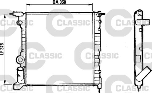 Valeo 316656 - Radiator, engine cooling autospares.lv