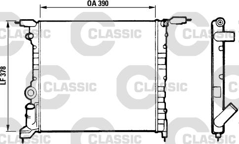 Valeo 316657 - Radiator, engine cooling autospares.lv