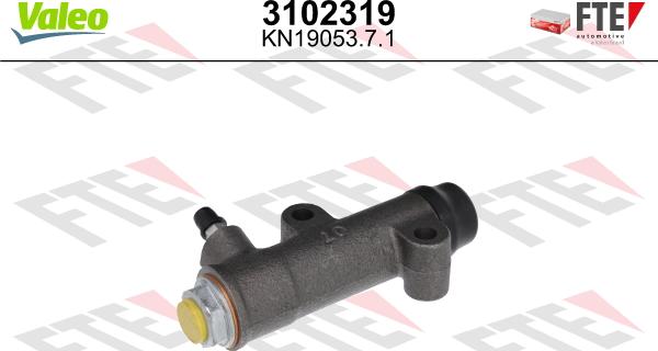 Valeo 3102319 - Slave Cylinder, clutch autospares.lv