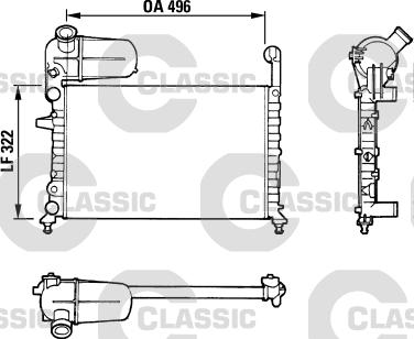 Valeo 311070 - Radiator, engine cooling autospares.lv