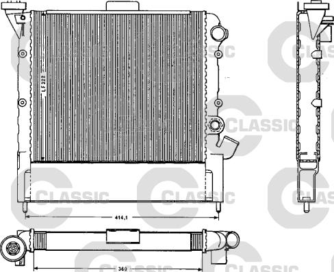 Valeo 383852 - Radiator, engine cooling autospares.lv