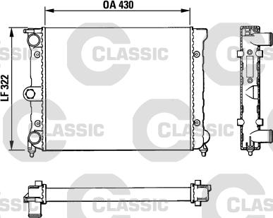 Valeo 383819 - Radiator, engine cooling autospares.lv