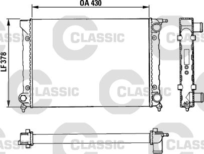 Valeo 383820 - Radiator, engine cooling autospares.lv