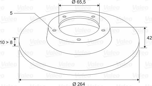 Valeo 297593 - Brake Disc autospares.lv