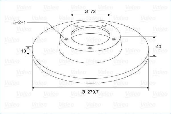 Valeo 297851 - Brake Disc autospares.lv