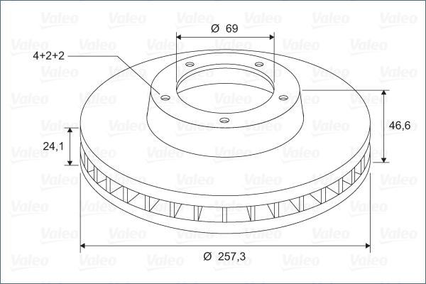 Valeo 297292 - Brake Disc autospares.lv