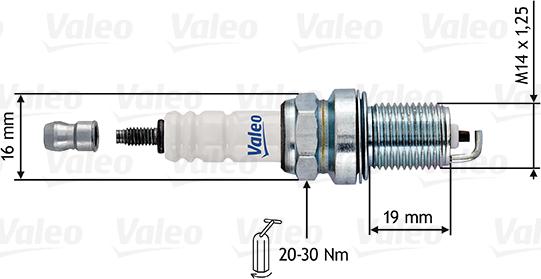 Valeo 246913 - Spark Plug autospares.lv