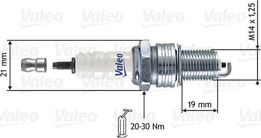 Valeo 246896 - Spark Plug autospares.lv