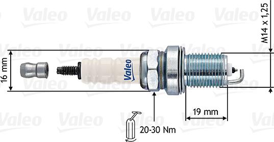 Valeo 246898 - Spark Plug autospares.lv