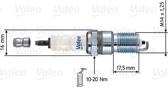 Valeo 246893 - Spark Plug autospares.lv