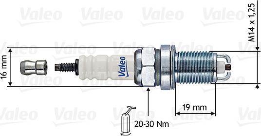 Valeo 246852 - Spark Plug autospares.lv