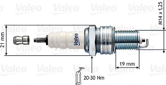 Valeo 246857 - Spark Plug autospares.lv