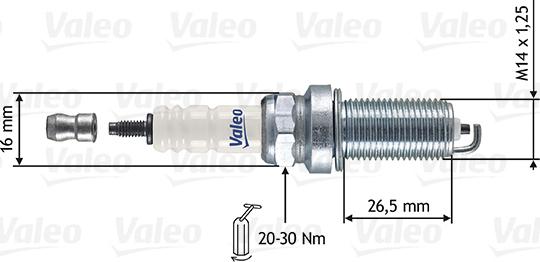 Valeo 246865 - Spark Plug autospares.lv