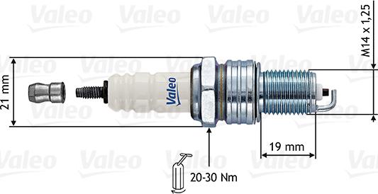 Valeo 246860 - Spark Plug autospares.lv