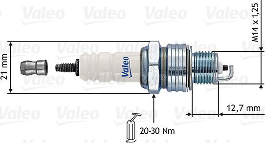 Valeo 246861 - Spark Plug autospares.lv