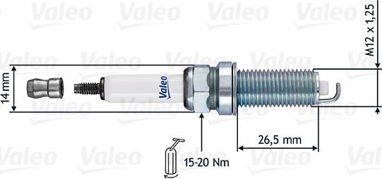 Valeo 246863 - Spark Plug autospares.lv