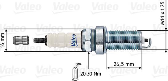 Valeo 246867 - Spark Plug autospares.lv