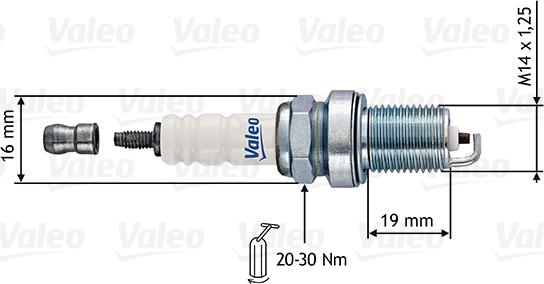 Valeo 246880 - Spark Plug autospares.lv