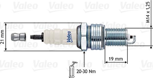Valeo 246874 - Spark Plug autospares.lv