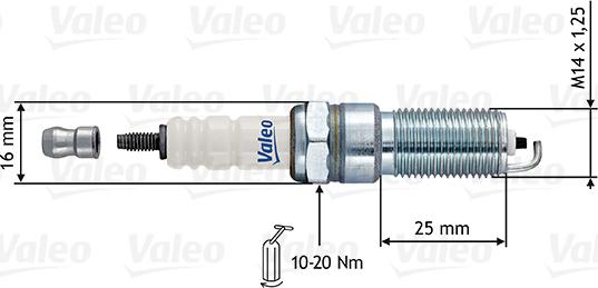 Valeo 246876 - Spark Plug autospares.lv