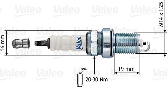 Valeo 246872 - Spark Plug autospares.lv