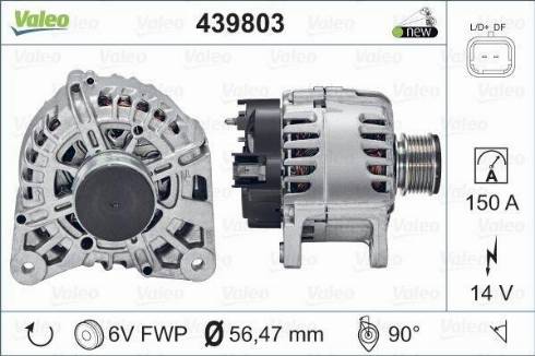 Valeo 2542749 - Alternator autospares.lv