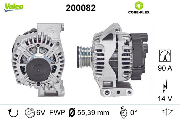 Valeo 200082 - Alternator autospares.lv