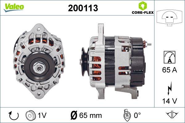 Valeo 200113 - Alternator autospares.lv