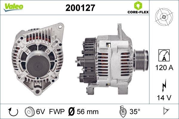 Valeo 200127 - Alternator autospares.lv