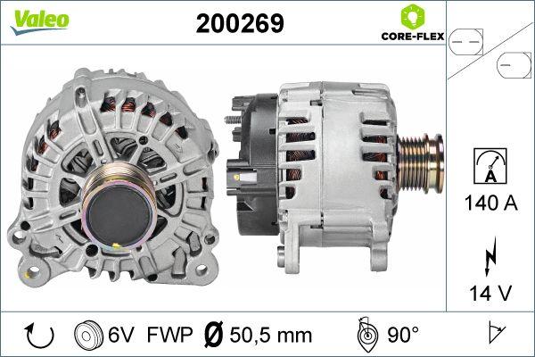 Valeo 200269 - Alternator autospares.lv