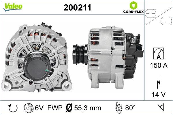 Valeo 200211 - Alternator autospares.lv