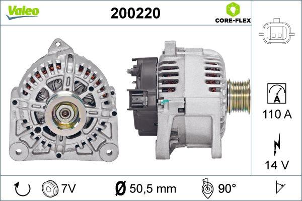 Valeo 200220 - Alternator autospares.lv